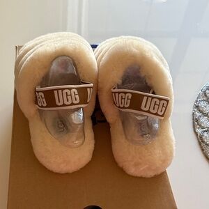 UGG Plush Tan Slippers